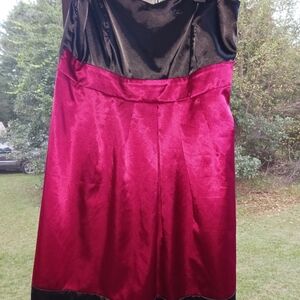 Elegant Black and Pink Women's Dress